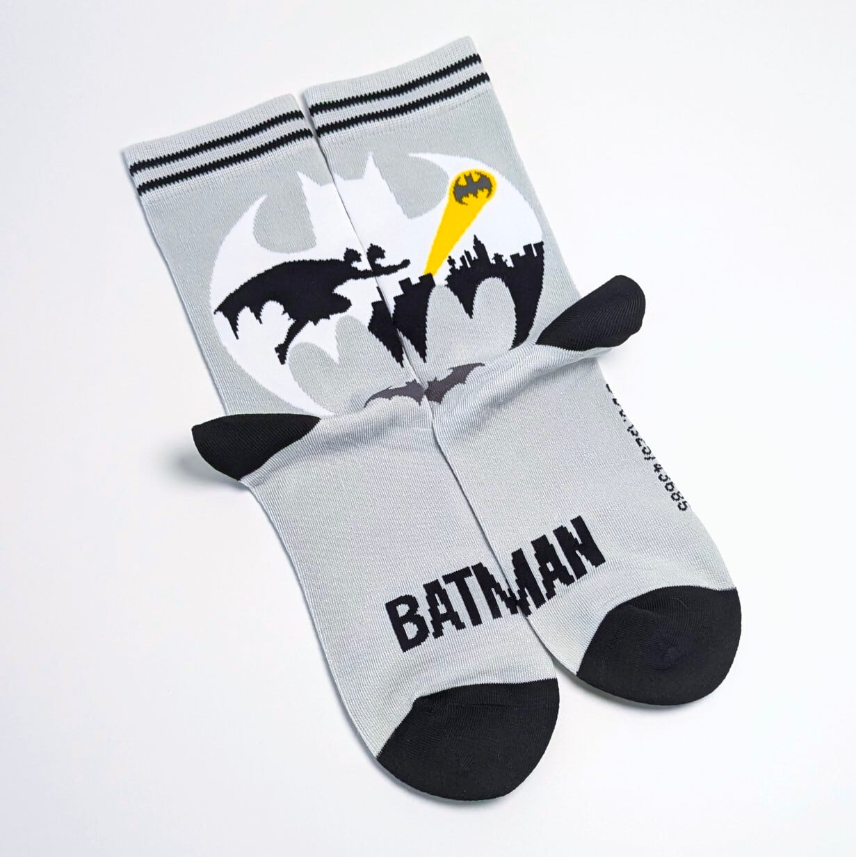 ♧【 crew socks / クルーソックス 】BATMAN ( バットマン )  バットシグナル / 靴下 / ソックス〚アメリカン雑貨 アメトイ〛