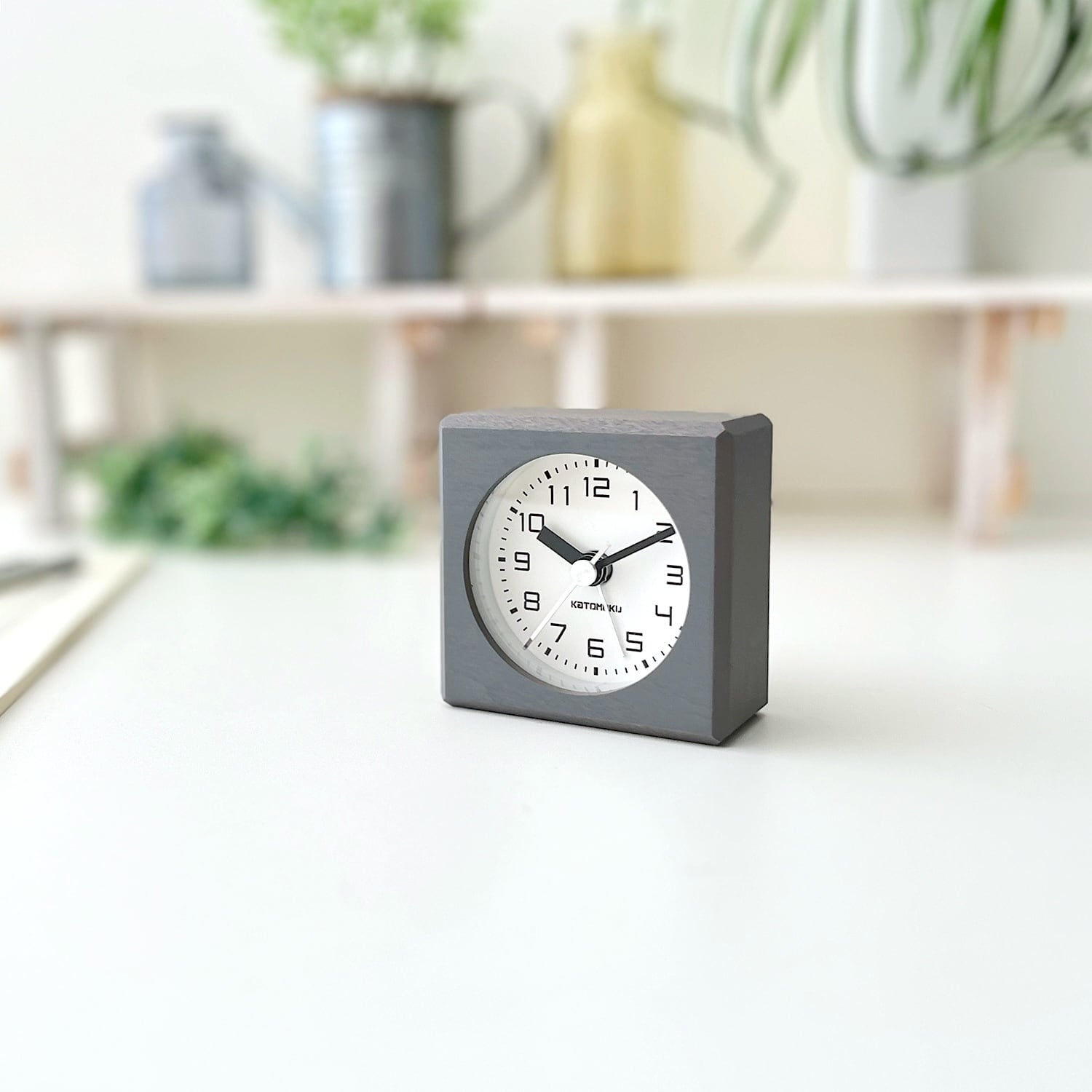 KATOMOKU Alarm Clock 7 グレー km-99GR アラーム時計 目覚まし時計