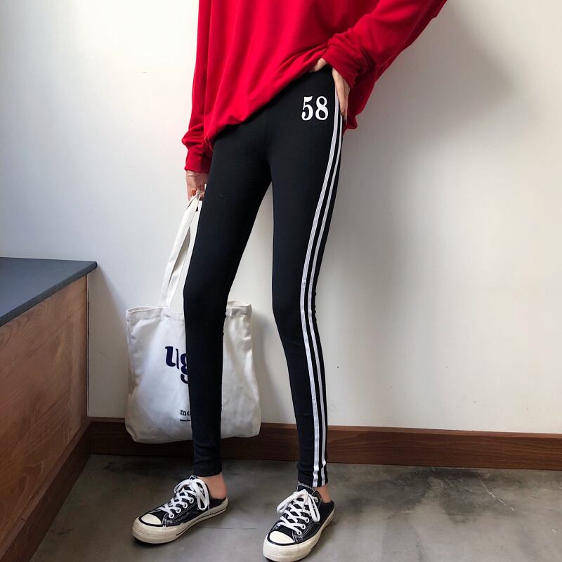 レギンスレディースアウター2020年秋冬新バージョンタイトフィットスリムオールマッチブラックカジュアルパンツスポーツパンツパンツ クレセントシティ18517889816