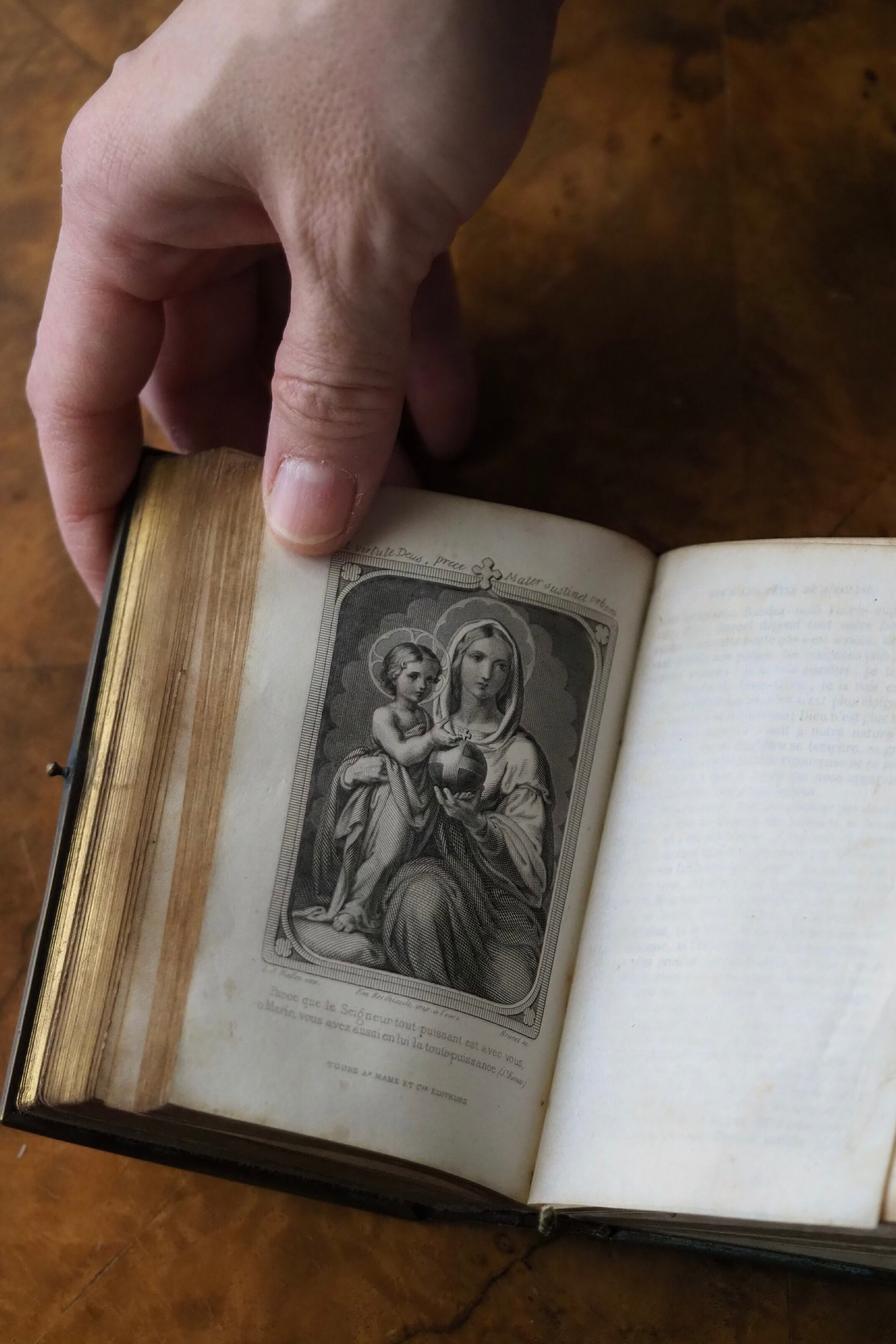革装丁の祈祷書-antique prayer book | アンティーク.ヴィンテージ家具