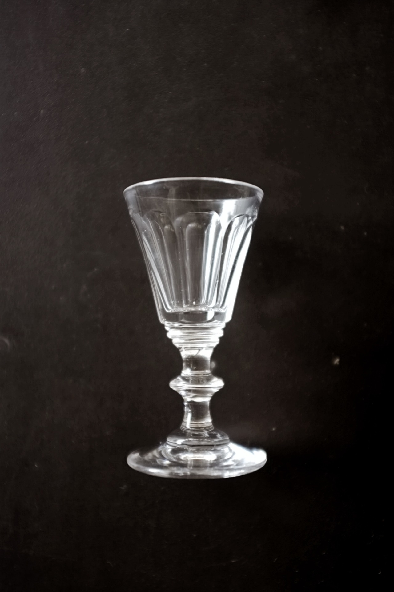 19世紀 フランス 透明の不自由 物憂いクリスタルグラスh アンティーク