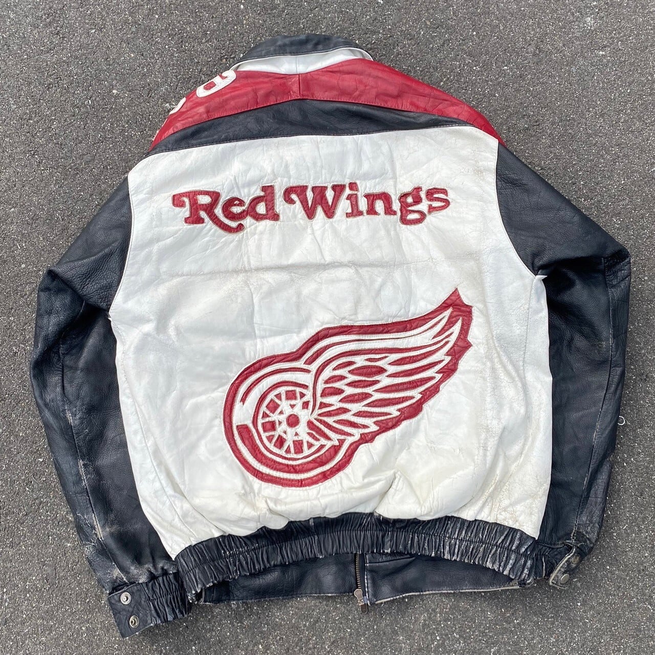 ヴィンテージ品 NHL オールレザースタジャン アウター  ビッグサイズ