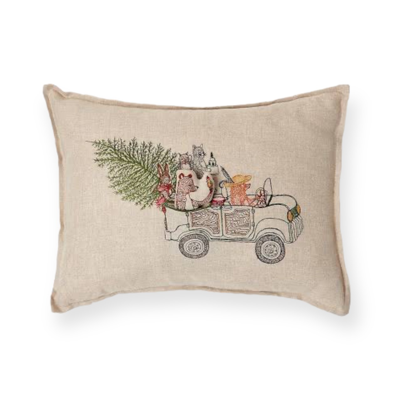 【Coral&Tusk】クッションカバー Christmas Tree Car