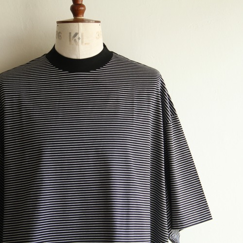 is-ness【 mens 】balloon border short sleeve tee