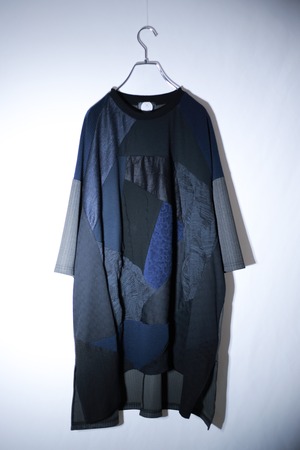 Slit-T-shirts PW (black/navy)