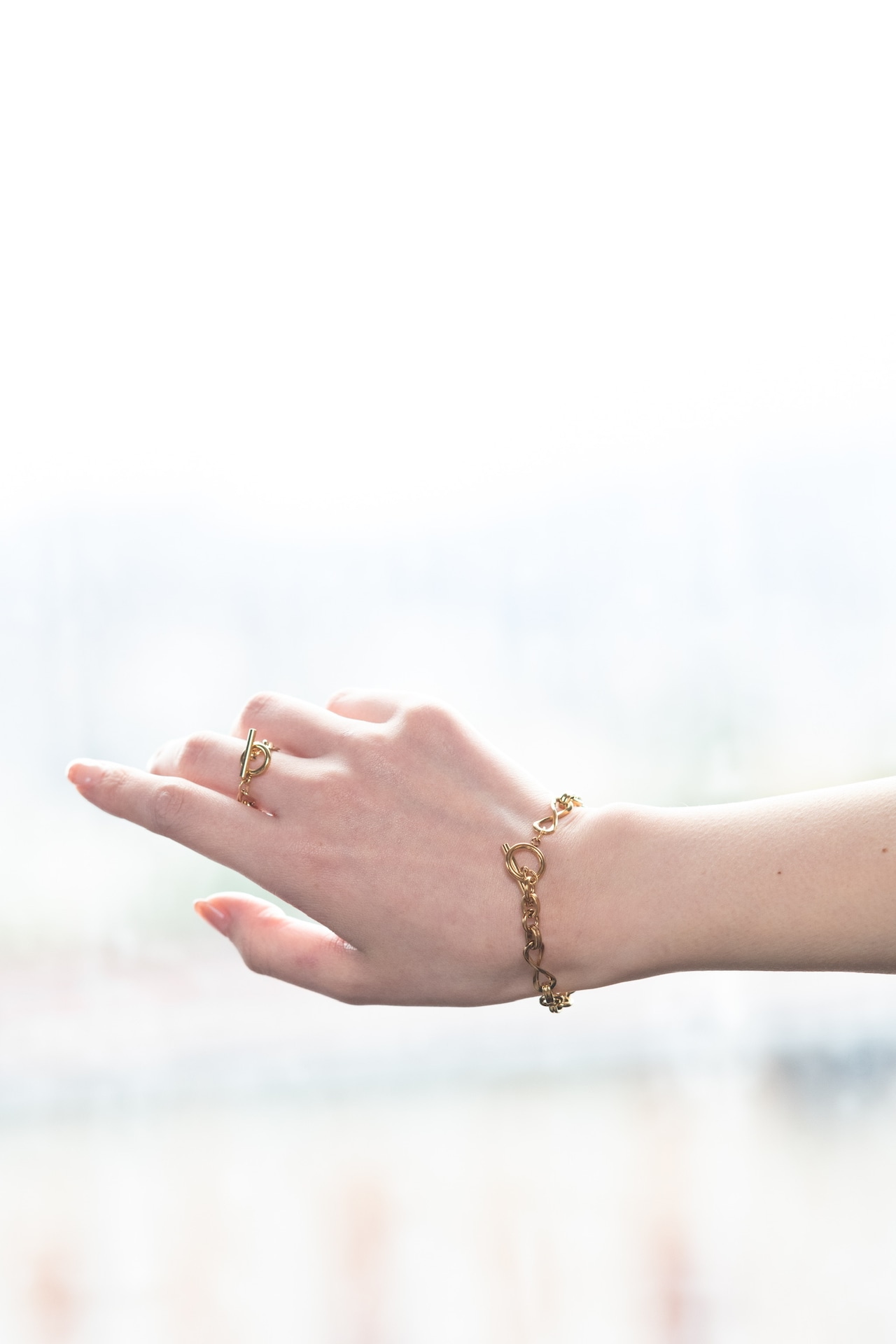 『繋がりの軌道』 orbit chain bracelet