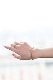 『繋がりの軌道』 orbit chain bracelet