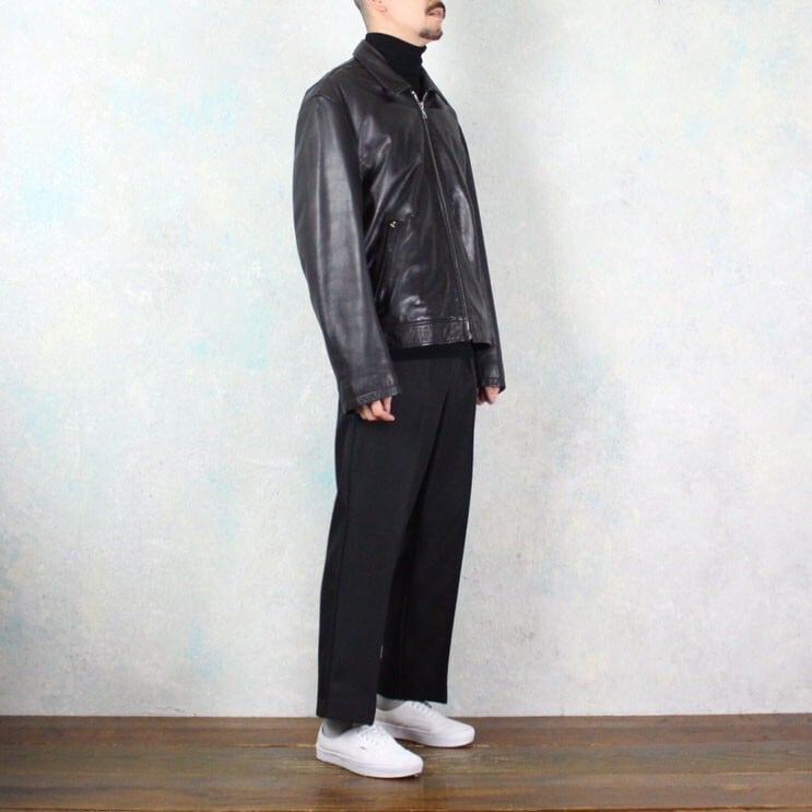 DKNY リアルレザー スイングトップブルゾン【FF-3368】 | cv