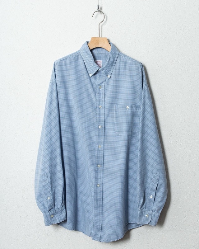 "Brooks Brothers" tattersall check shirt / Made In USA