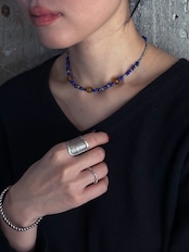 333 original/Naga tribe vintage beads & Karen tribe beads necklace(blue)