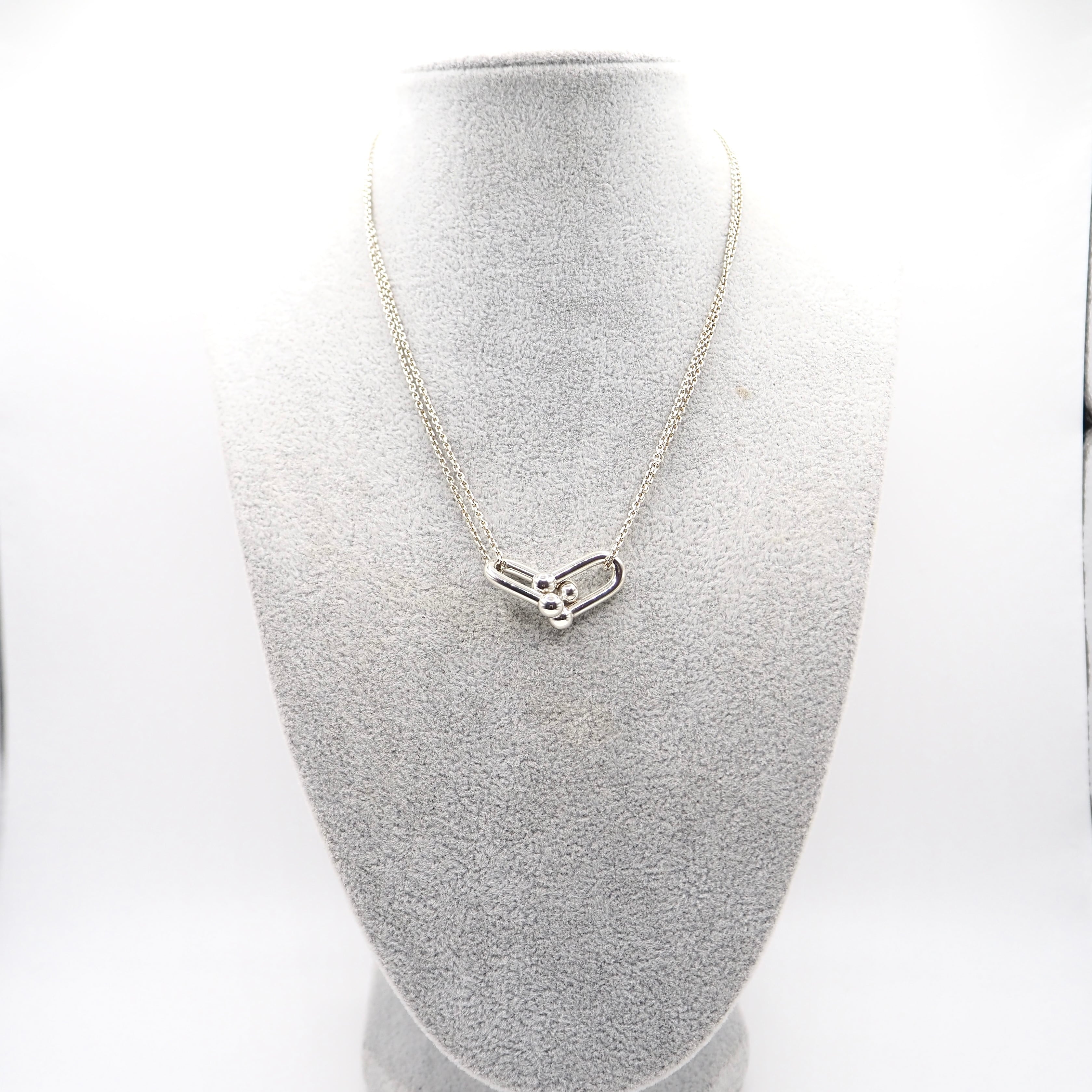 Tiffany&co ネックレスシルバー スモール ダブル リンク
