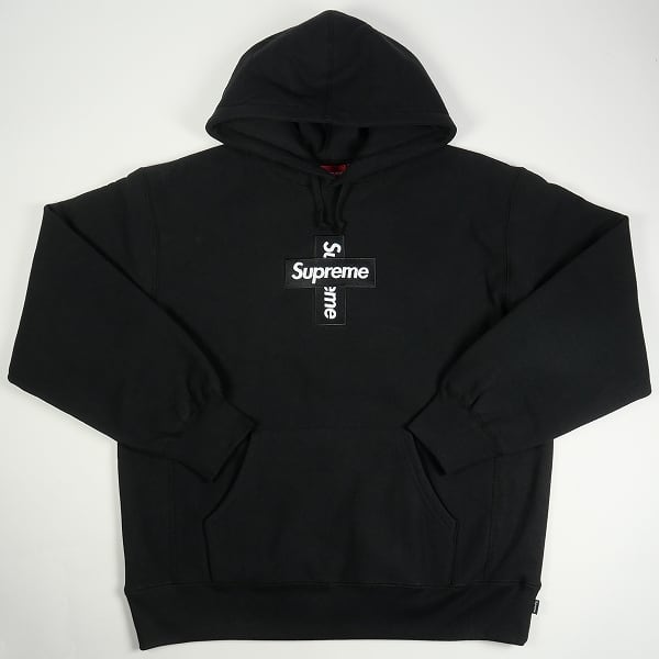 【新品未使用】Supreme Cross Box Logo Black L