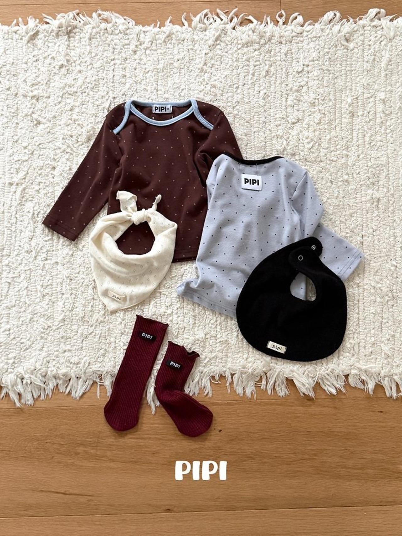 【取寄】PIPI リブTシャツ｜秋服｜韓国子供服｜26/AT