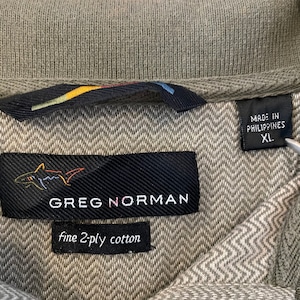 【GREG NORMAN】ビッグサイズ ポロシャツ XL 刺繍ロゴ グレッグノーマン GRAND BEAR US古着 アメリカ古着