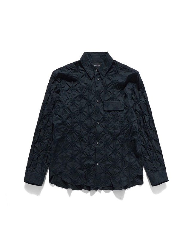 [EASTLOGUE] HOLIDAY SHIRTS / NAVY DOT EMBROIDERY 正規品 韓国ブランド 韓国ファッション 韓国代行 イーストローグ 日本 店舗