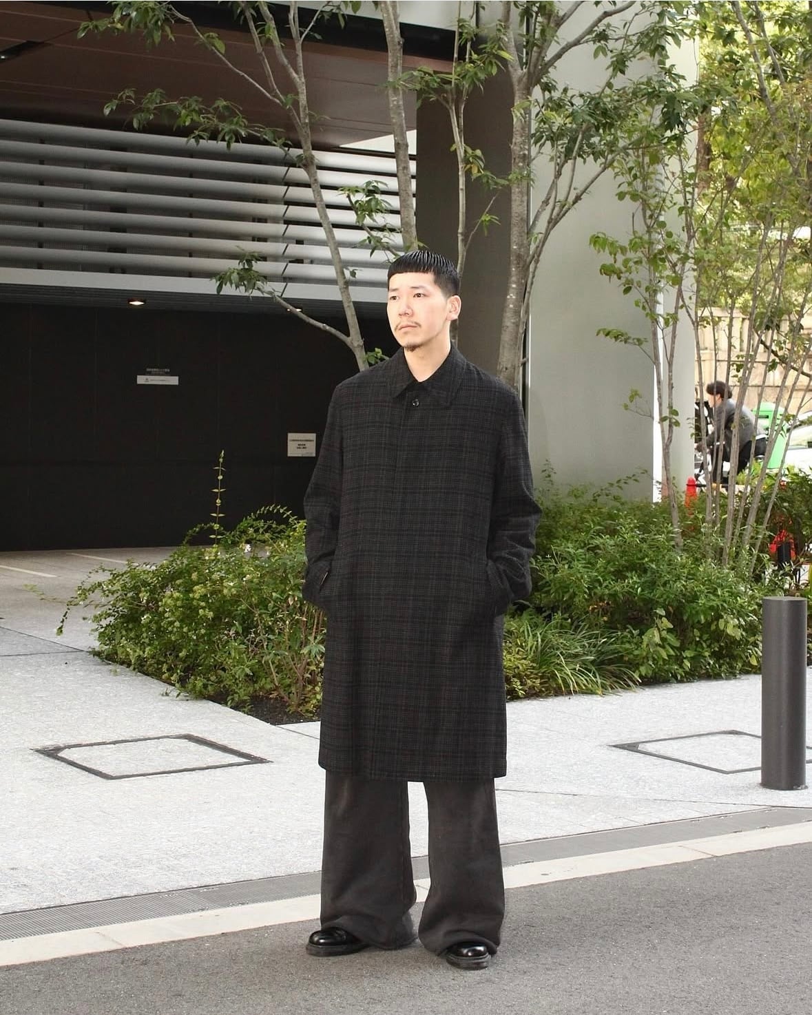 15AW Yohji Yamamoto COSTUME D' HOMME Wool Balmacaan Coat