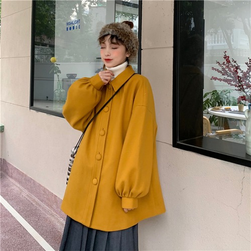 ✞ランタンスリーブ襟付きAラインコートジャケット ウィンター大人女子☆レトロ 秋冬✞ゴスロリ SM ミリ 甘ロリ クラロリ 和ロリ エレガント 黒ロリ 姫ロリ 華ロリ BB-BB12797546020