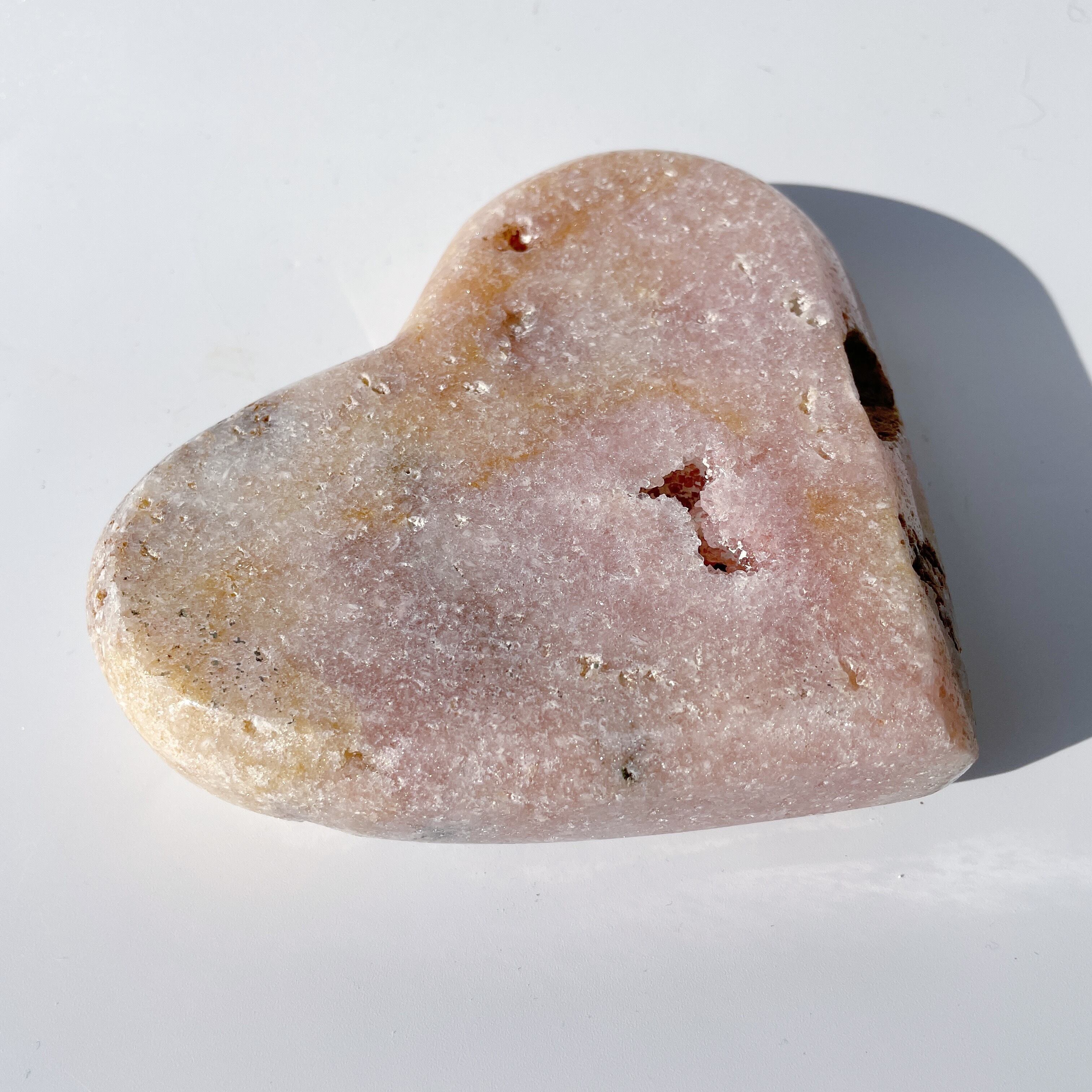 ピンクアメジスト ハート04◇ Pink Amethyst Heart ◇天然石