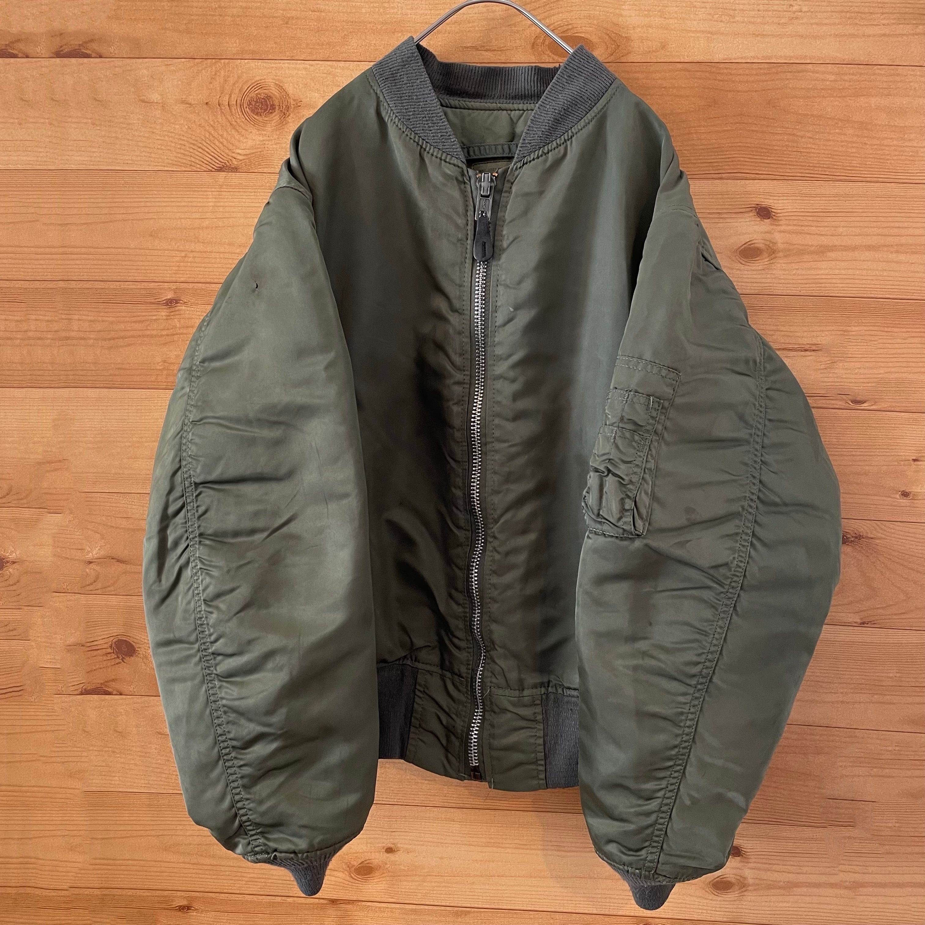 希少 USA製 ALPHA INDUSTRIES MA-1 フライト-