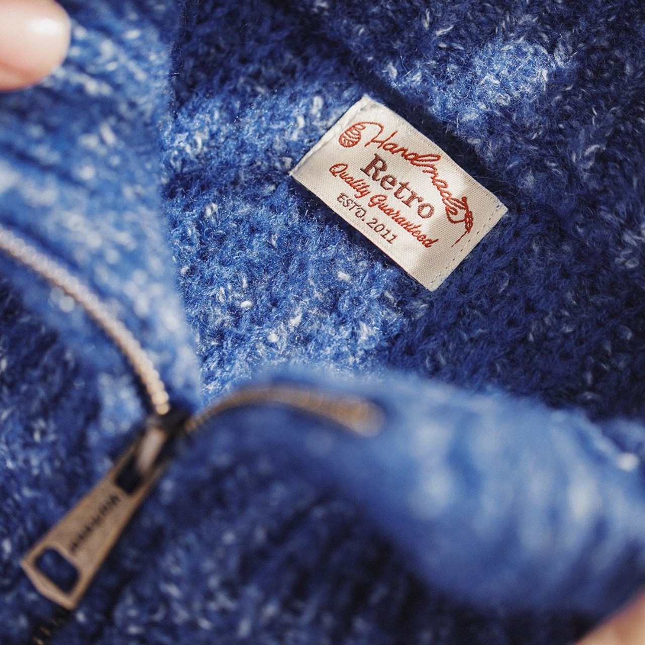インディゴ・ヘリテージ ニットジャケット A2062 - 9