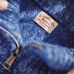 インディゴ・ヘリテージ ニットジャケット A2062