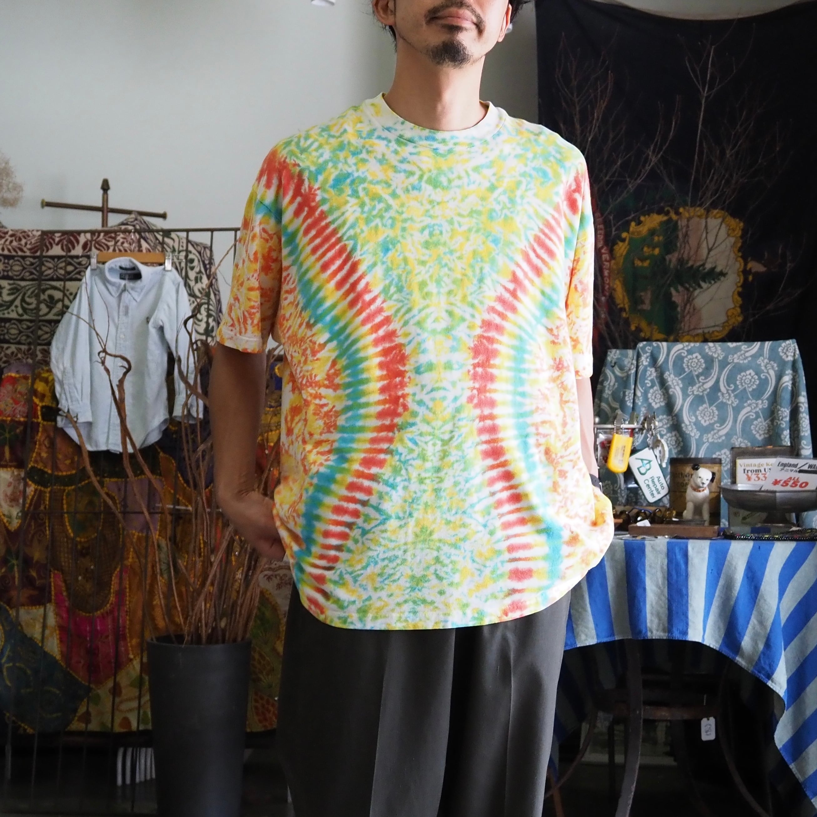 90’s Hanes Beefy Tie-Dye T-Shirt L USA製 タイダイTシャツ