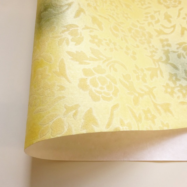 装飾紙 Indian Paper 約56x76cm Vip-011 Flocking Printing Paper on Metallic Sheets