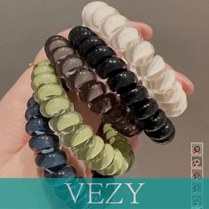 透明感クリアカラーヘアゴム6色セット大人 跡がつかない ヘアゴムお得セット まとめ髪 スプリングゴム コイルヘアゴム おしゃれヘアアレンジ からまない ヘアアクセ ヘアアクセサリー VEZY ベジー ItemNo.【23956130】