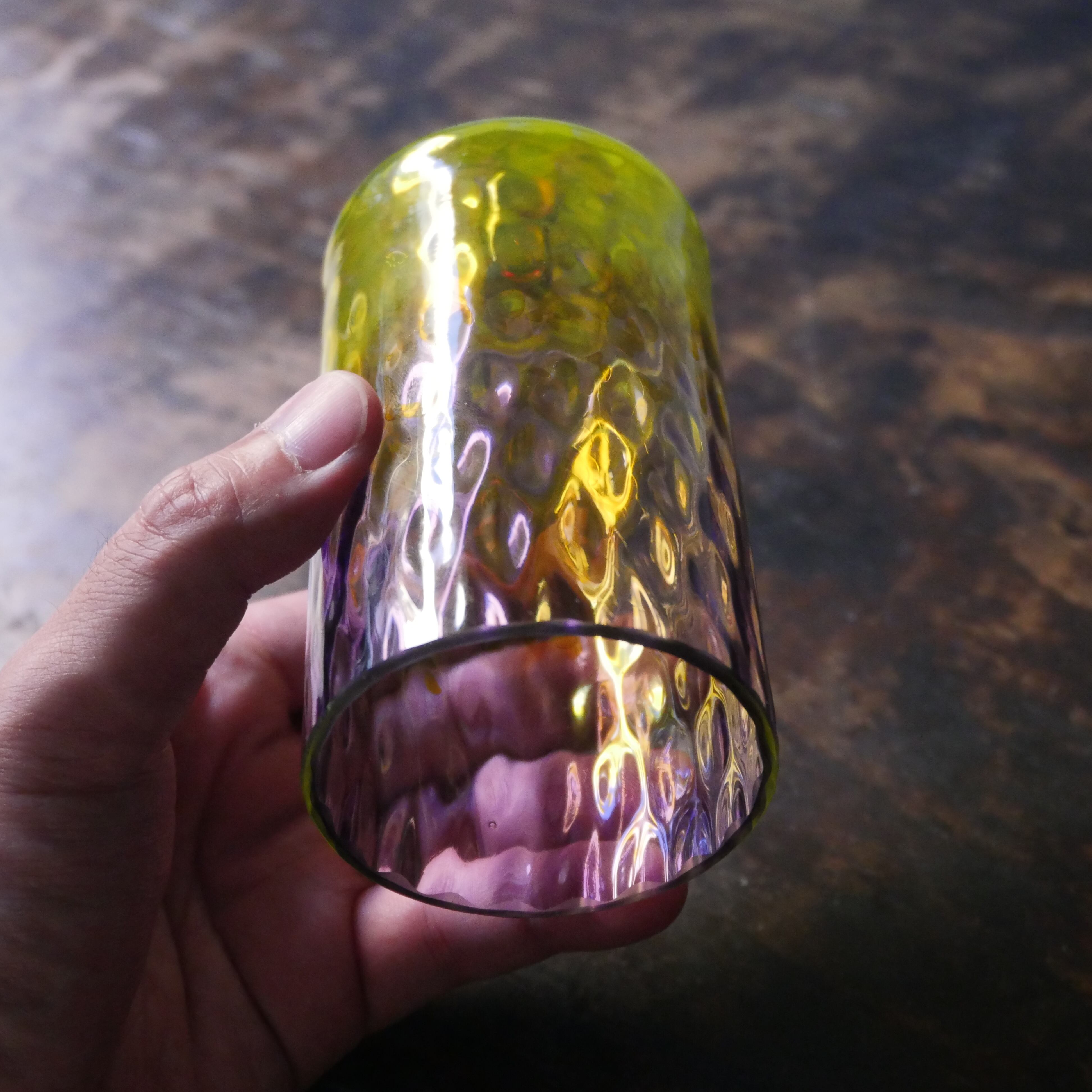 再入荷】【'25秋】キャンドルホルダー(高さ 14 cm)ろうそく パープル