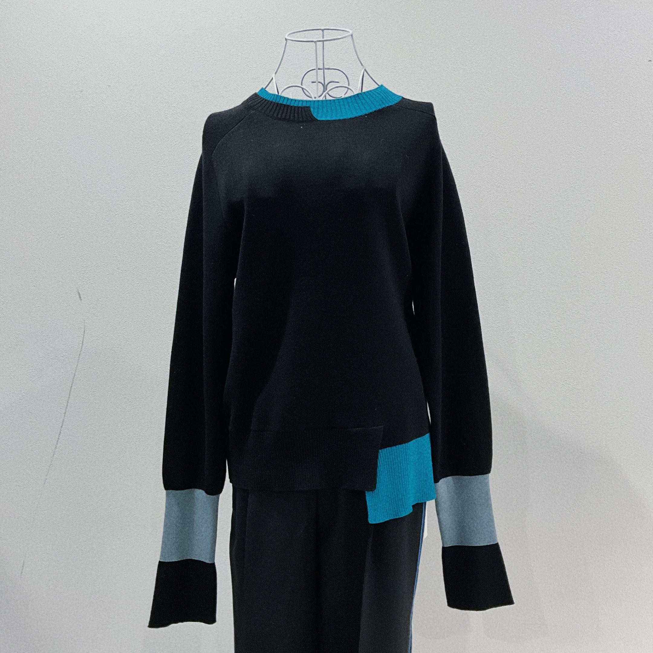 ★新作★ Lallia M'u (ラリア/ムー) トリコロールハイネックニット【2513458】