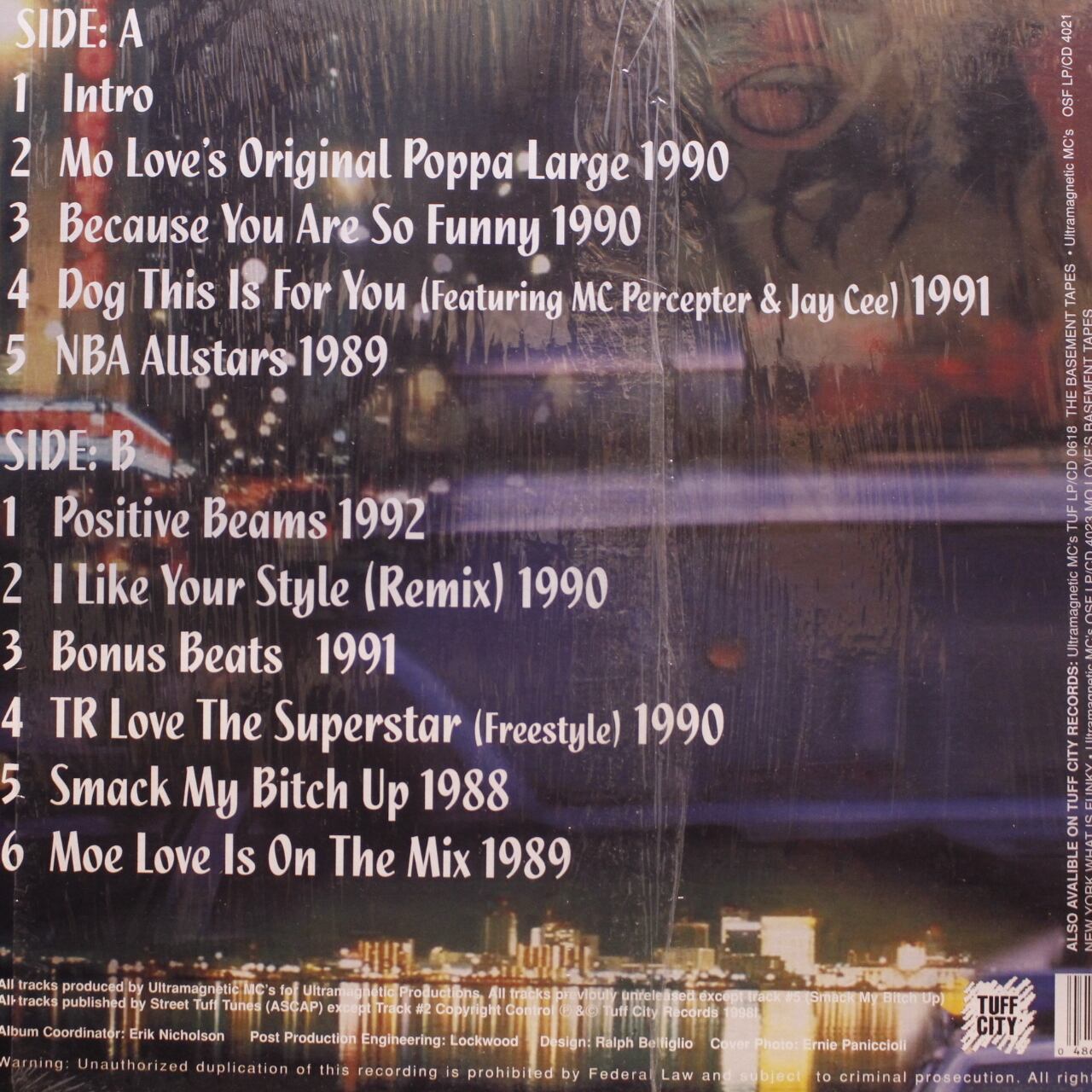 Ultramagnetic MC's / Smack My Bitch Up [TUF LP 0624] - 画像2