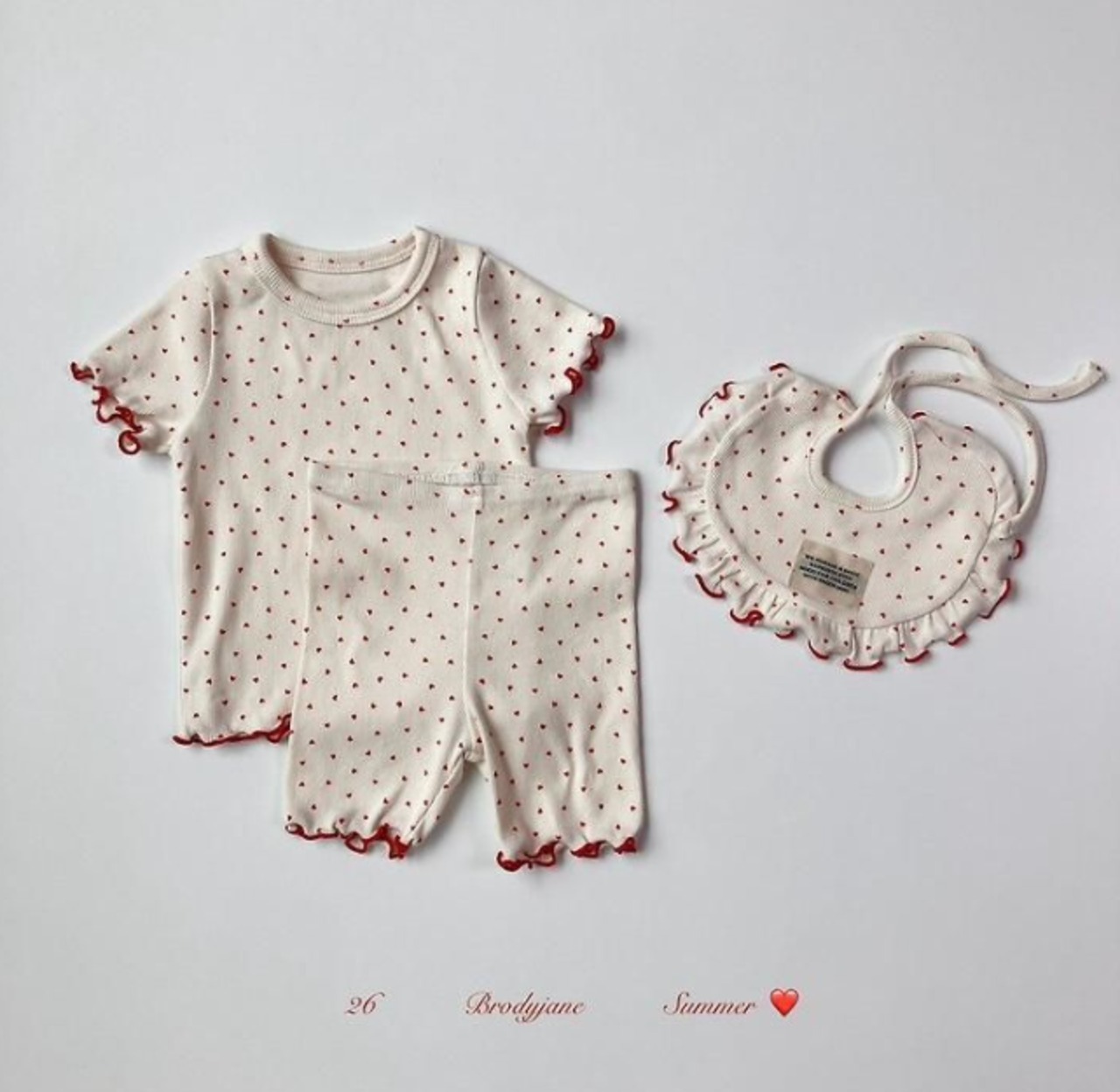 【取寄/韓国直送】Brodyjane 26/SM ハートボディスーツ｜夏服｜韓国子供服