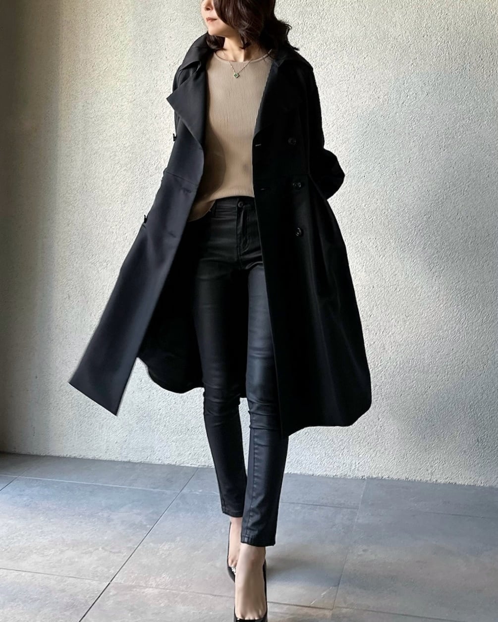 極美品 SYSORUS シソラス × akko3839 ドレストレンチコート SYSORUS × akko3839 ドレストレンチコート 31160 | SYSORUS