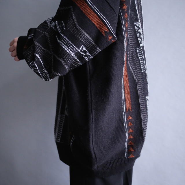 black base good coloring pattern over size sweater