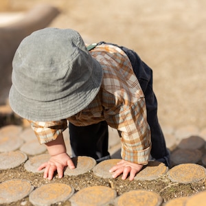 残り1点(CHARCOAL)corduroy bucket hat