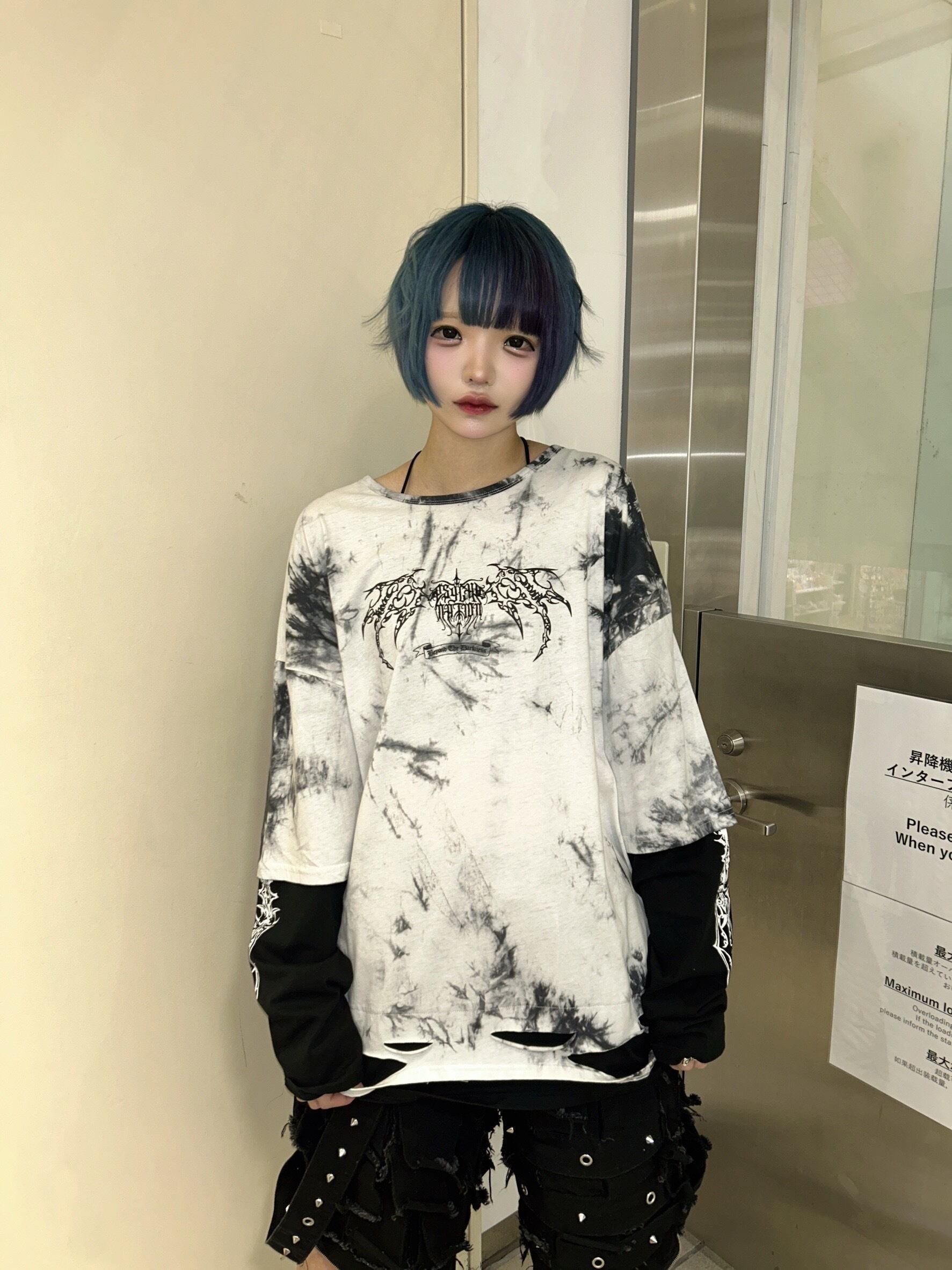 ソードウィングレイヤーTEE 地雷 サブカル | 韓国系ユニセックスTHICC