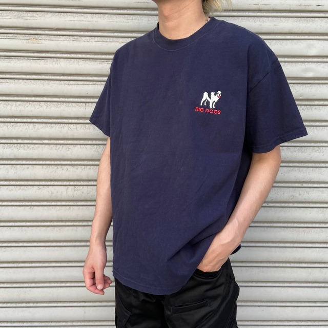 00s BIGDOGS ビッグドッグス　キャラクターT スパイダーマン　紺　L