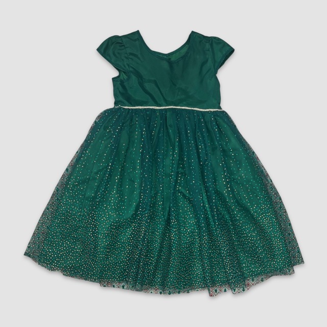 【5T】mia&mimi green tulle dress チュールドレス ワンピース グリーン 緑