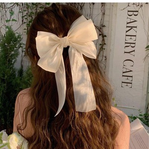 Large ribbon bow hair clip(ME056)