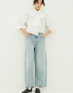 CLANE COCOON BULKY DENIM PANTS