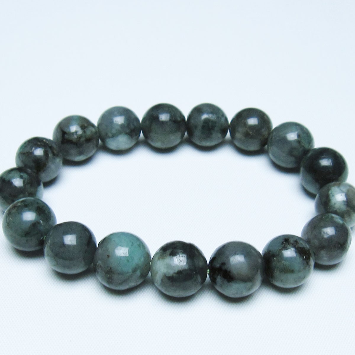 エメラルド ブレスレット 12mm 一点物 メール便可 [M便 1/10] 111-45975