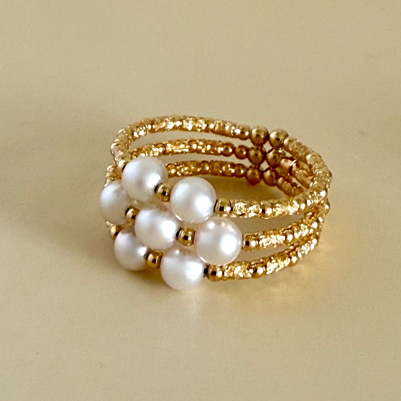 パールリング TR2594 K18イエローゴールド チェカ | cheka Diamond