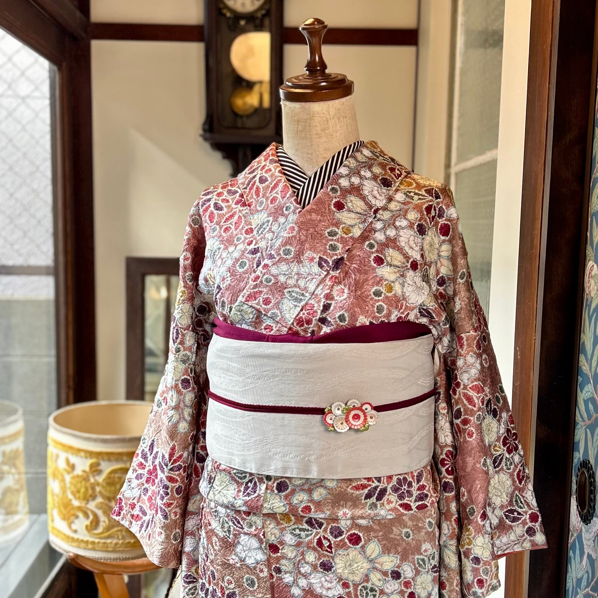 袷の着物(10月〜5月まで着られる裏地付きの着物) | kimono tento