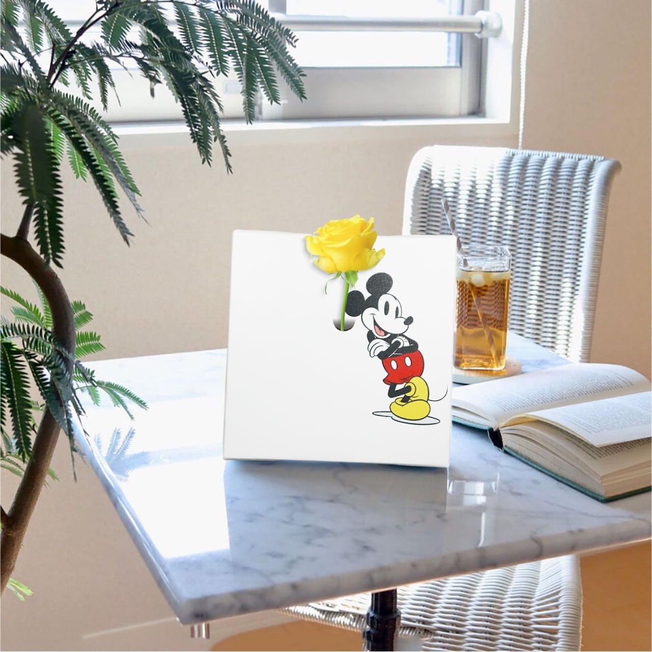 ディズニー アートパネル ミッキー ミッキーマウス 一輪挿し IKE-DSNY