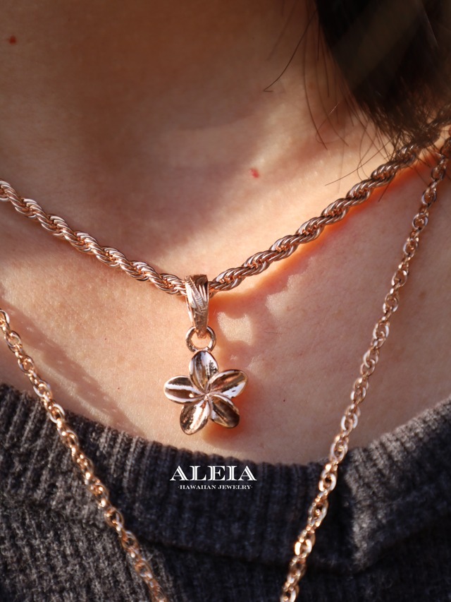 Plumeria necklace [316L] ハワイアンジュエリー