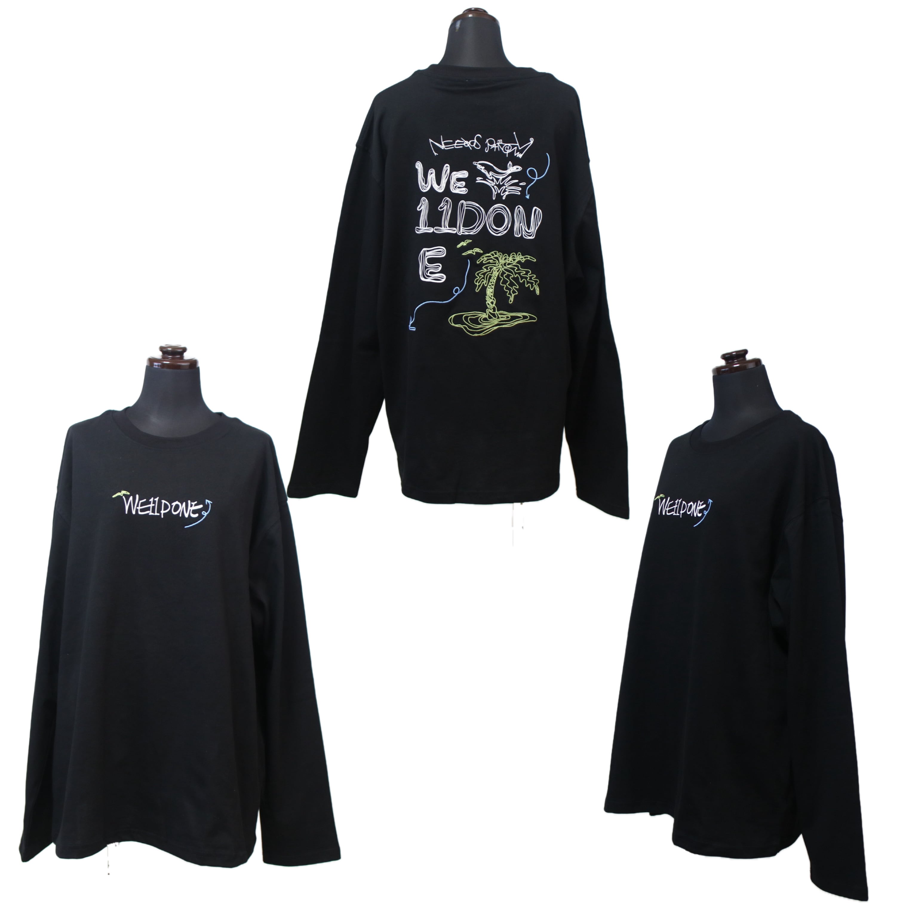 刺繍デザイン手書き風ロンT | YUBERRA