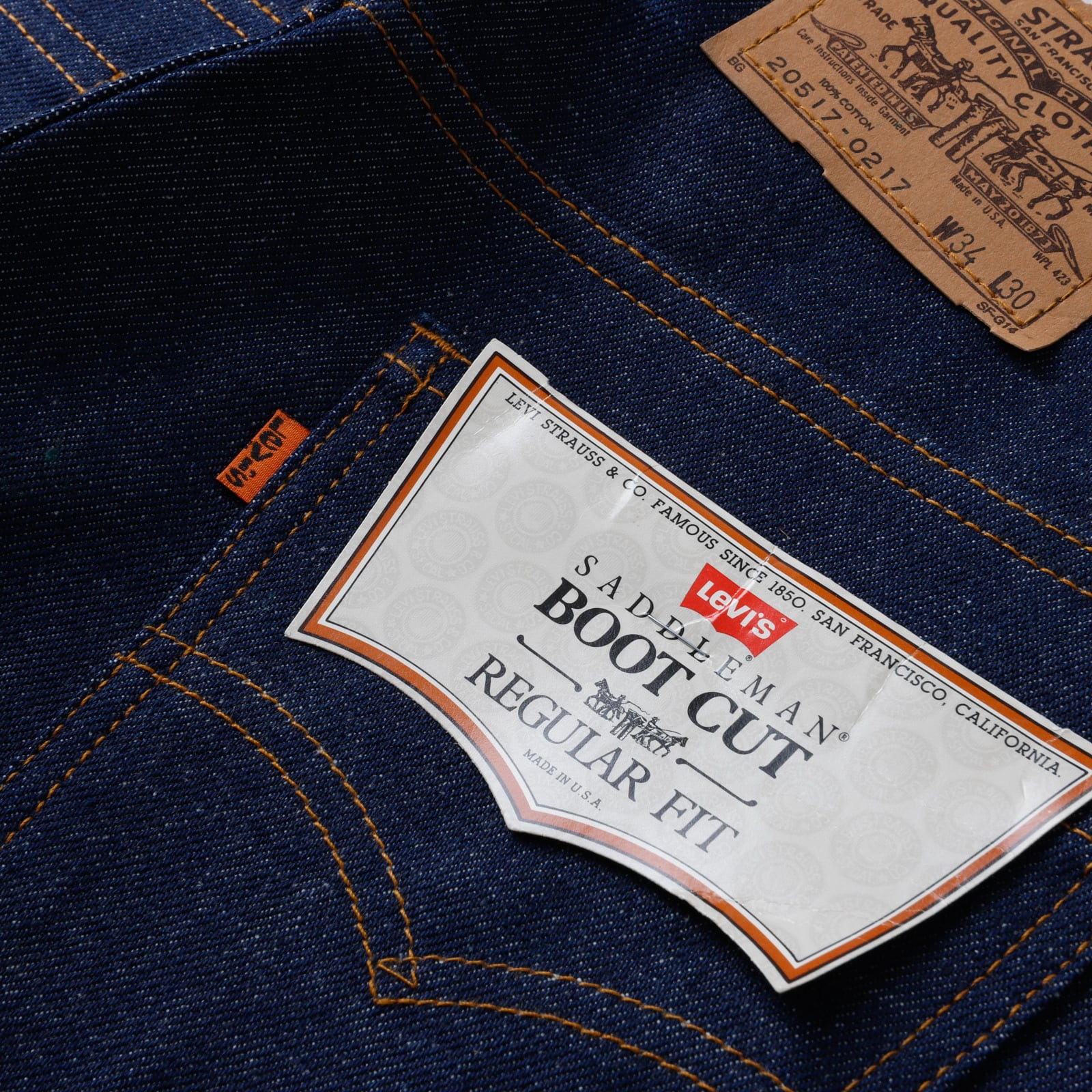 未使用】80s Levi's 517 special vintage denim dead stock made in