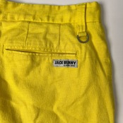 Jack Bunny ジャックバニー PEARLY GATES ストレッチ スラックスパンツ 6/イエロー/ゴルフ