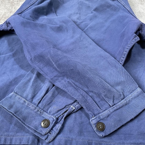 50s LABOR フェード コットンツイル フレンチワークジャケット 詳細写真15