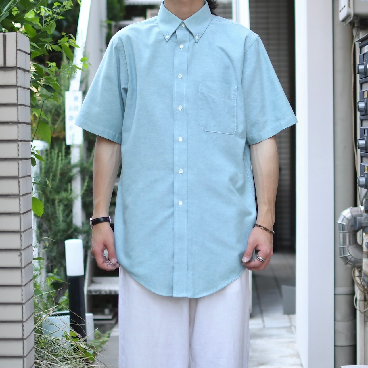 CRAFT & BARROW turquoise blue oxford shirt